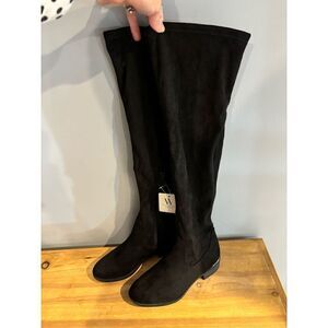 Worthington Black knee boots size 6
